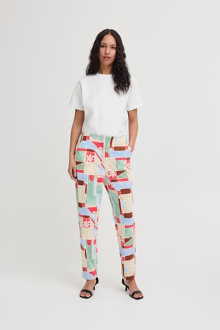 IHKATE PRINT PA30 Casual pants Regular fit