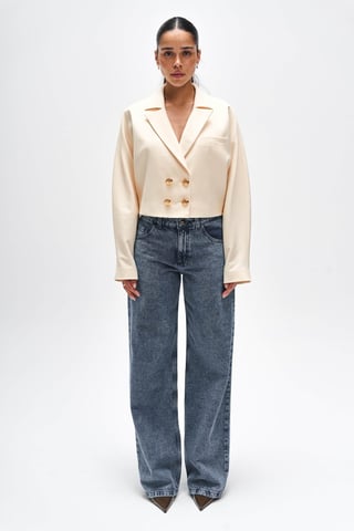 BENU Women's Short Butter Yellow Blazer