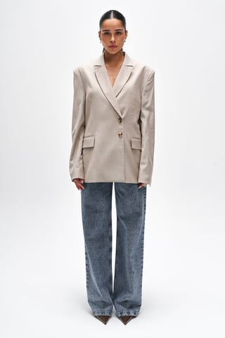 BENU Women's Elegant Beige Blazer