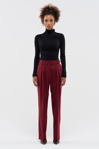 BENU Women's Burgundy Suit Trousers