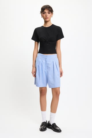 BENU Blue linen shorts