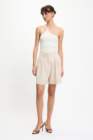 BENU Beige linen shorts