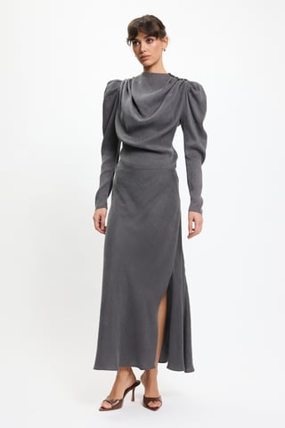 BENU Grey skirt with slit