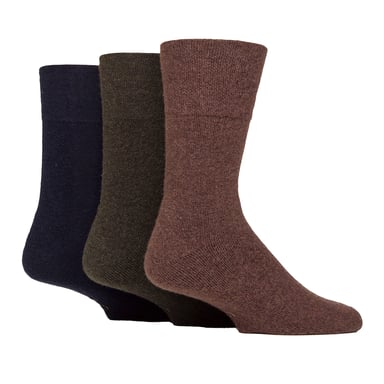 3-Pack Heren Wol Boot Sokken Warme Gevoerde Wandelsokken