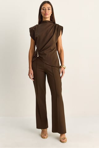 High Waist Flare Leg Co-ord Set