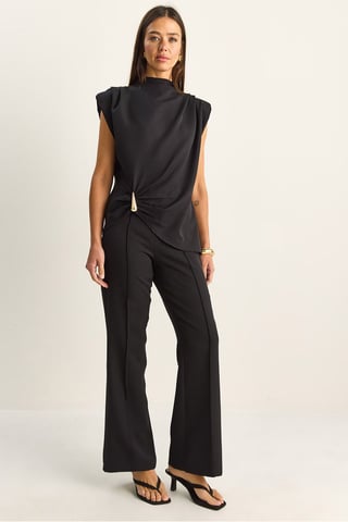 High Waist Flare Leg Co-ord Set