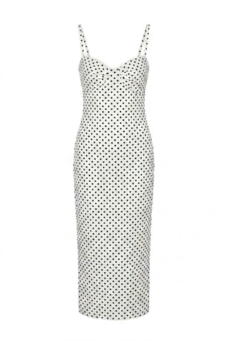 Bandeau Prickig Tyll Midi Klänning