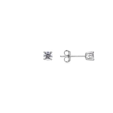 Luxenter Sterling Silver 925 örhängen med Rhodiumpläterad Briljant Zirkonia - Kyoro