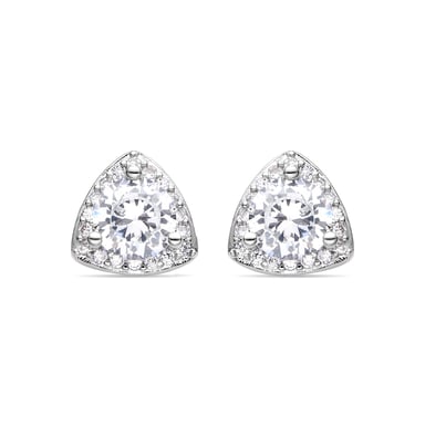 Luxenter rhodium plated brilliant zirconia earrings - Imli