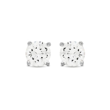 Luxenter Earrings Sterling Silver 925 with Rhodium Plated Brilliant Zirconia - Basic