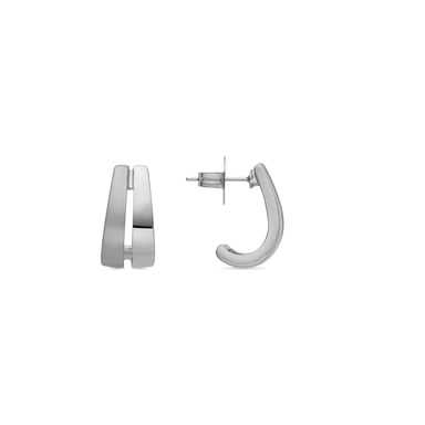 Luxenter earrings with - silver finish - Oirfan