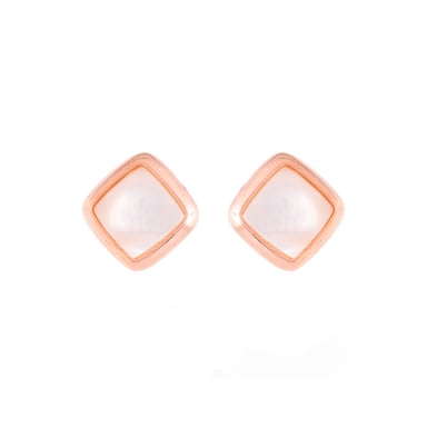 Luxenter Cat's Eye earrings finished in 18K rose gold - Mosi