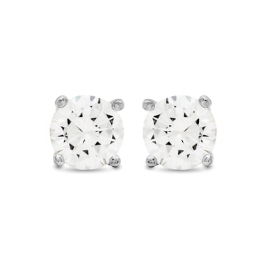 Luxenter Earrings Sterling Silver 925 with Rhodium Plated Brilliant Zirconia - Basic