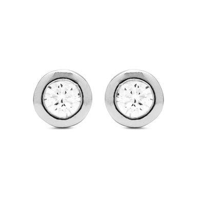 Luxenter Örhängen Sterling Silver 925 med Rhodiumpläterad Briljant Zirkonia - Zaja