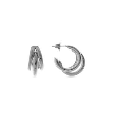 Luxenter silver finish earrings - Nove