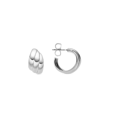 Luxenter silver finish earrings - Abeth