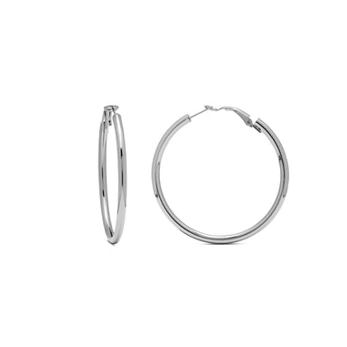 Luxenter rhodium plated earrings - Shashe