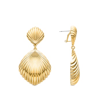 Luxenter earrings finished in 18K yellow gold - Kaizal