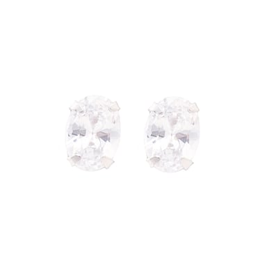 Luxenter Sterling Silver 925 Earrings with Rhodium Plated Brilliant Zirconia - Essential