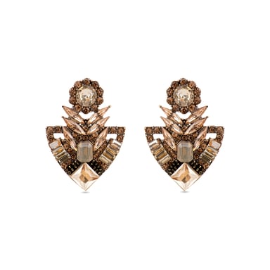 Luxenter Earrings with Multicolour Crystal 18k gold finish - Gothka