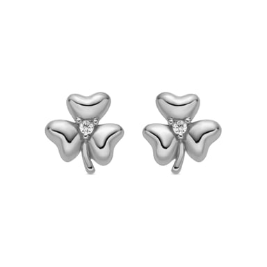 Luxenter Earrings with Shiny Zirconia silver finish - Furne