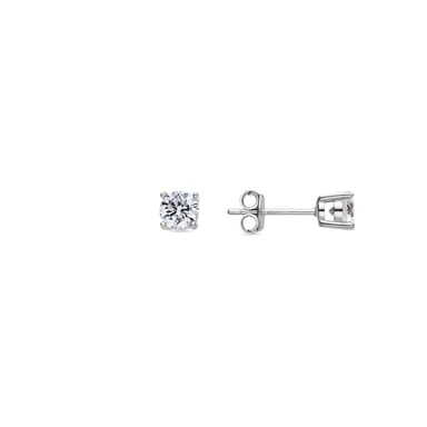 Luxenter Sterling Silver 925 örhängen med Rhodiumpläterad Briljant Zirkonia - Kyoro