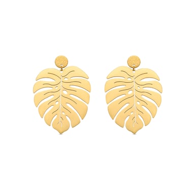 Luxenter 18k gold finish earrings - Mizay