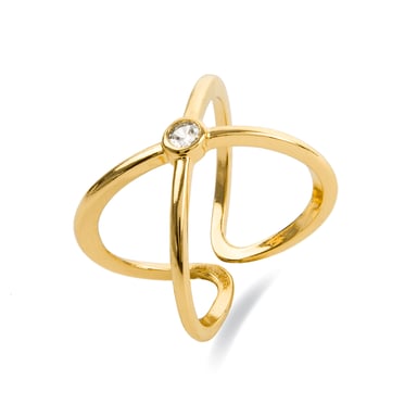 Luxenter ring in 18K gold finish - Rai