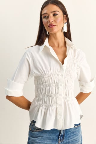 Regular Fit Shirt with Button Closure