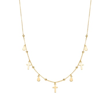 Luxenter Sterling Silver 925 necklace finished in 18K yellow gold - Cirai
