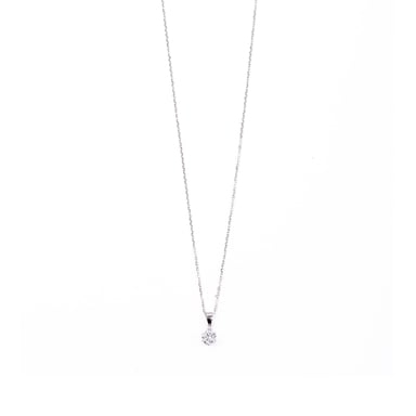 Luxenter Sterling Silver 925 necklace with rhodium plated zirconia - Yedia