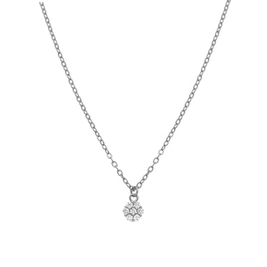 Necklace made of 925 Sterling Silver and rhodium-plated Brilliant Zirconia - Oris