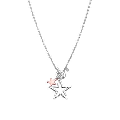 Necklace Luxenter rhodium plated - Makdo