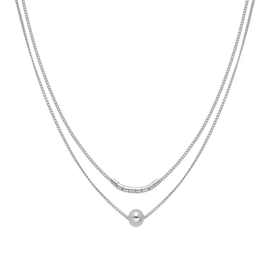 Luxenter rhodium plated necklace - Nothie