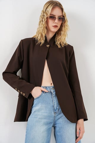 Oversized Shawl Collar Blazer