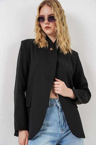 Oversized Shawl Collar Blazer