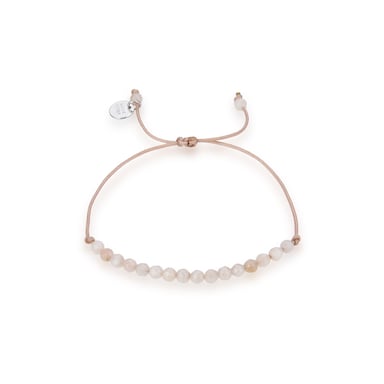 Luxenter 925 Sterling Silver bracelet with rhodium plated white jade - Aquisa