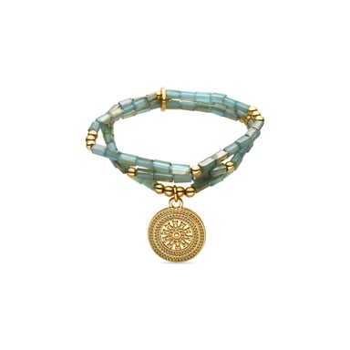 Luxenter Bracelet with Blue Crystal 18k gold finish - Thyu