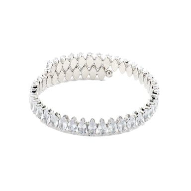 Luxenter bracelet with shiny zirconia silver finish - Comega