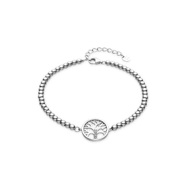 Luxenter 925 Sterling Silver and Rhodium Plated Brilliant Zirconia Bracelet - Zaygen