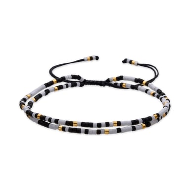 Luxenter Bracelet with Black Crystal in 18k gold finish - Furie