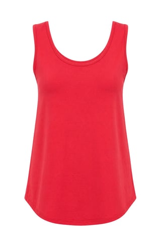 Casual U-Hals Katoenmengsel Tanktop