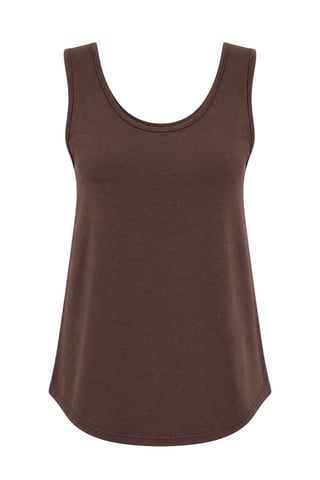 Casual U Neck Cotton Blend Tank Top