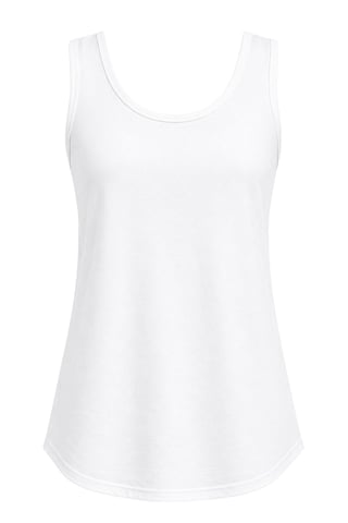 Casual U Neck Cotton Blend Tank Top