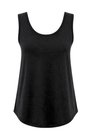 Casual U Neck Cotton Blend Tank Top