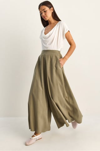 High Waist Wide Leg Trousers