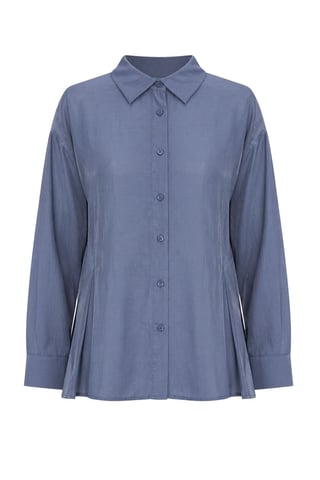 Fitted Textured Button-Up Shirt
