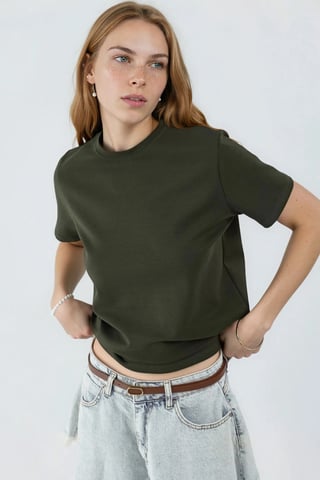 Plain Crew Neck T-Shirt