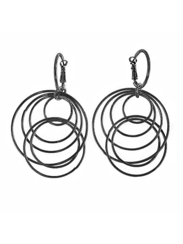 Steuer Modeschmuck Earrings Shiny blackened metal