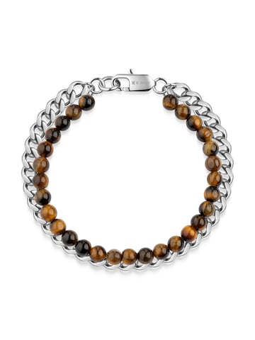 Zeeme Stainless Steel Bracelet Edelstahl Tigerauge